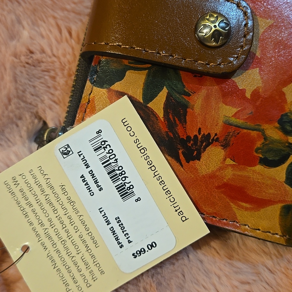 Patricia Nash Spring multi Floral Chiara Wallet *nwt - Picture 6 of 8